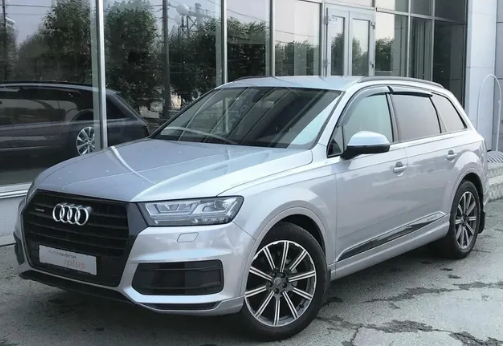 Дефлекторы окон (ветровики) Audi Q7 5d 2015 (Ауди Ку7) Кобра Тюнинг